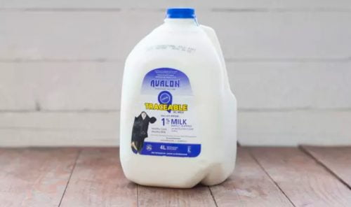 Valley Pride 1% Milk, 4L Jug – 4/cs