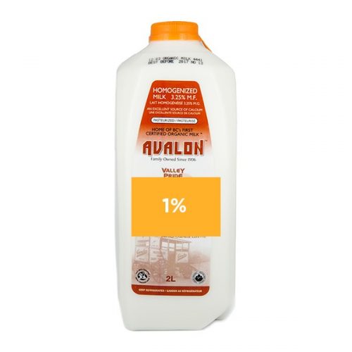 Valley Pride 1% Milk, 2L jug – 9/cs