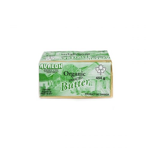 Avalon Organic Butter, Un-Salted 454g – 10/cs