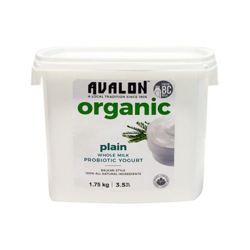 Avalon Organic Plain Yogurt (Family Size), 1750g – 6/cs