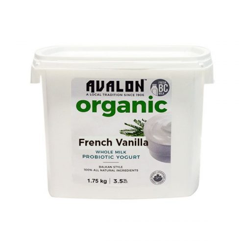 Avalon Organic French Vanilla Yogurt (Family St), 1750g – 6/cs