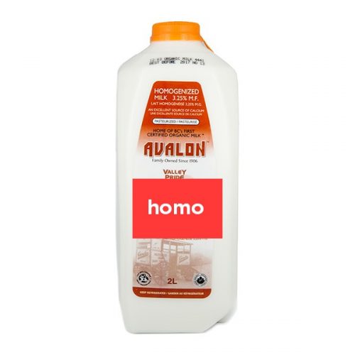 Valley Pride Homo Milk, 2L jug – 9/cs